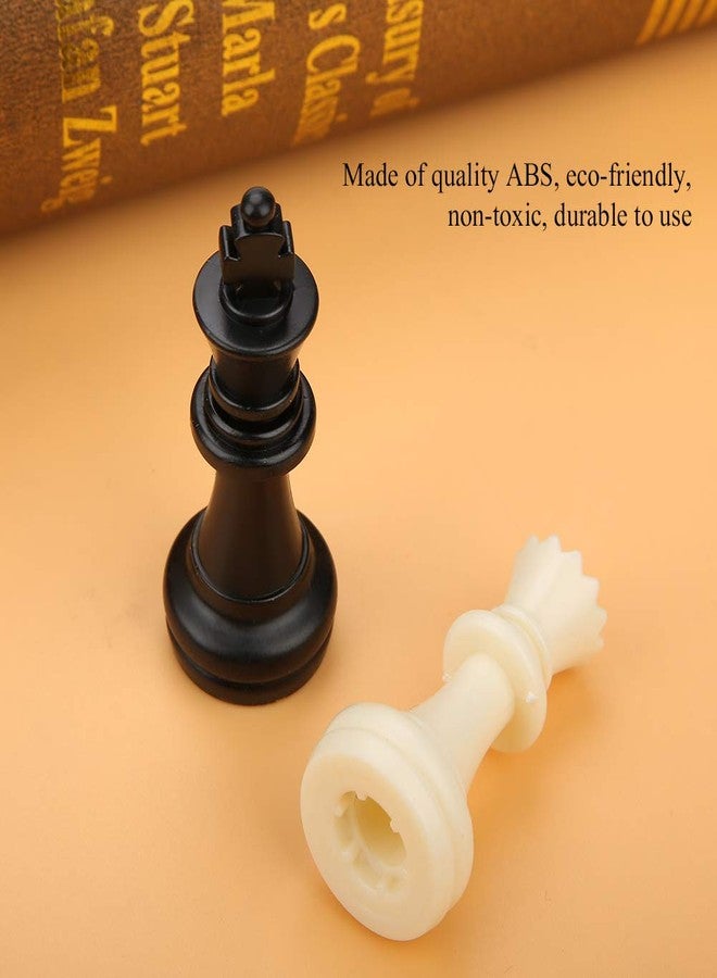 Zerodis Chess Set,International 32 Standard Chess Pieces Replacement Tournament Chessmen with Kings Queens Castles for Children Teenager Adults - Image 2